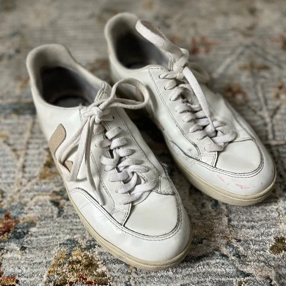 Sneakers Veja V-12 White Leather Size 8 - read description - Picture 3 of 7